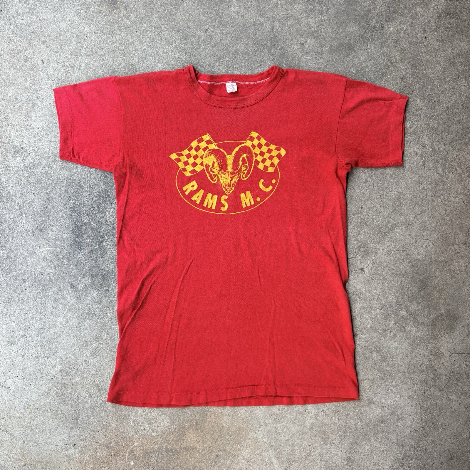 1960s Rams MC (Motorcycle Club) Russell Southern Tag Size Large Vintage Shirt