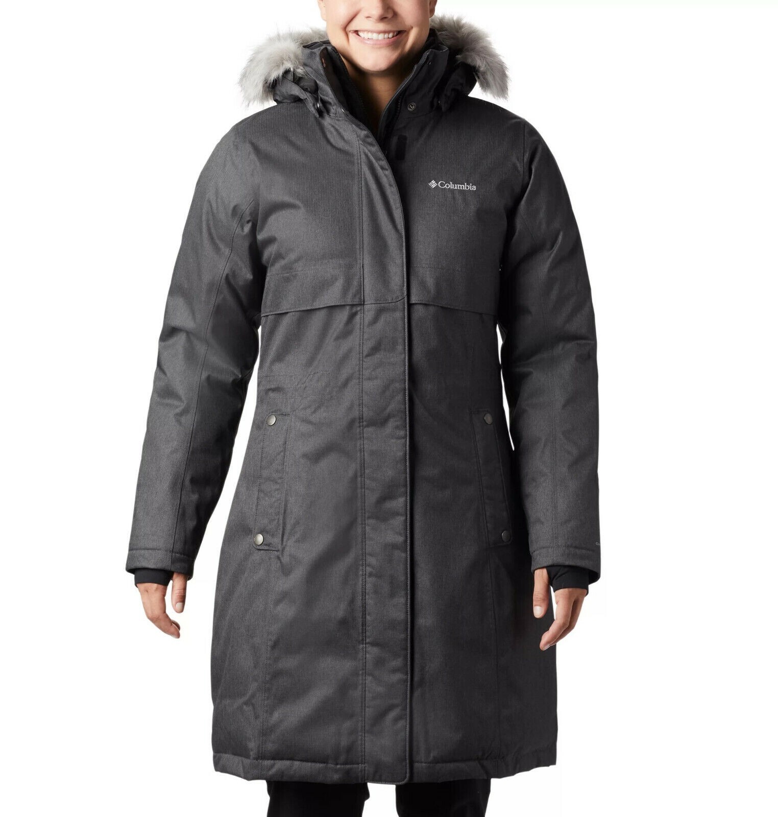 Columbia Apres Arson II Long Down Hooded Jacket in Black $300, Sz S