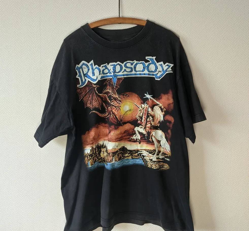 Rhapsody Band Album Tour Black Cotton Tee Men Women Shirt DI500