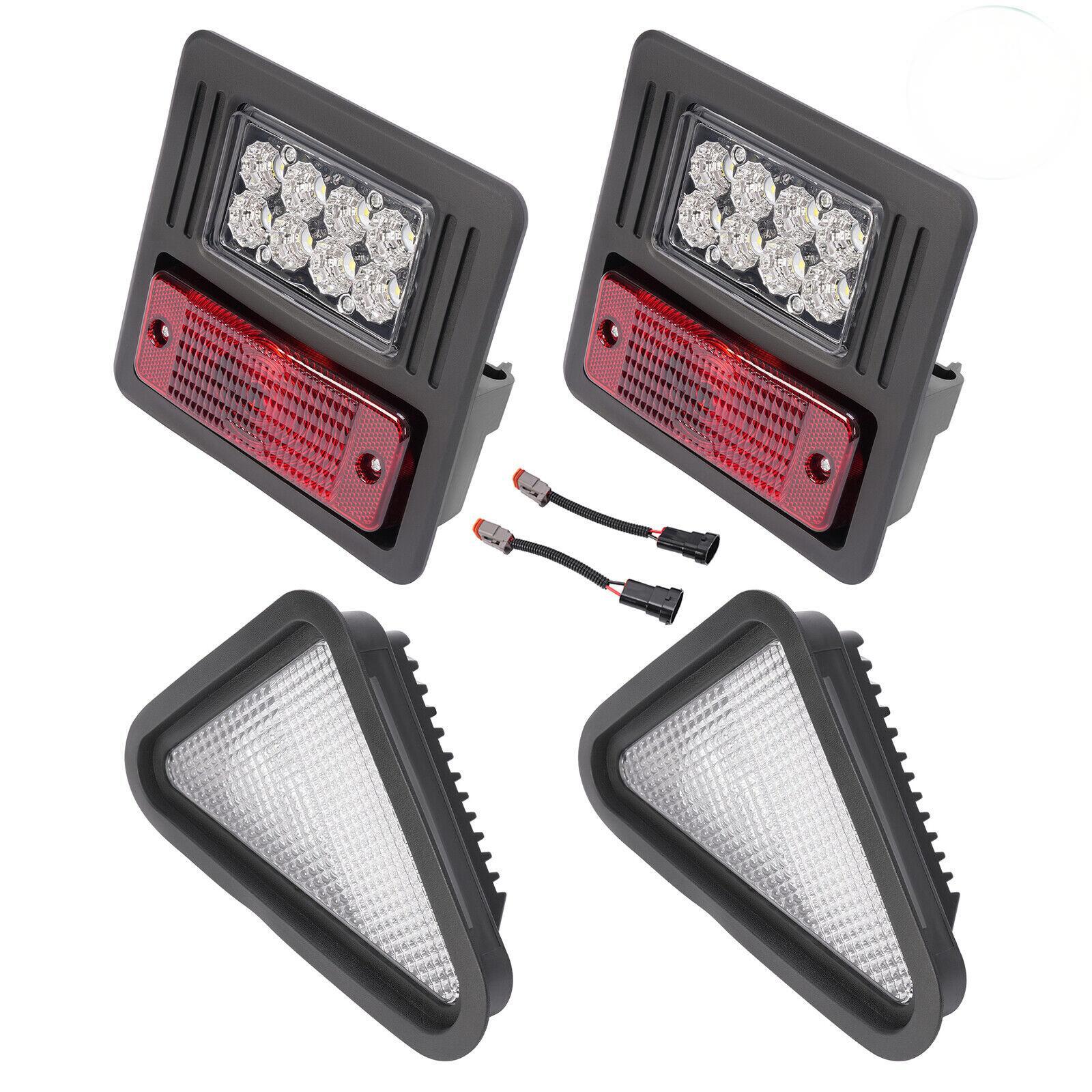 4x LED Headlight Tail Exterior Light Kit For Bobcat Skid Steer Loader