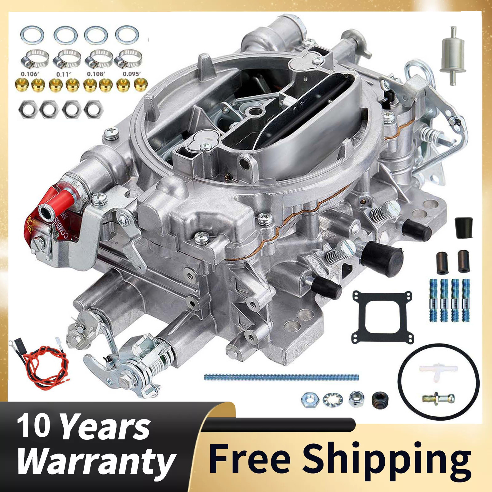 Carburetor For 4 Barrel Edelbrock 1405 Performer Series 600 CFM W/ Manual Choke