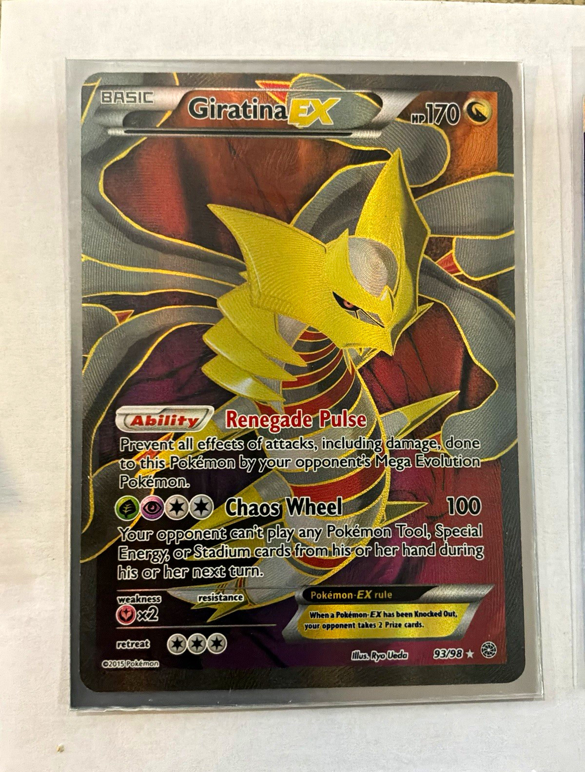 The Pokémon Company Giratina EX 93/98 Ancient Origins Full Art Holo 170 HP EN