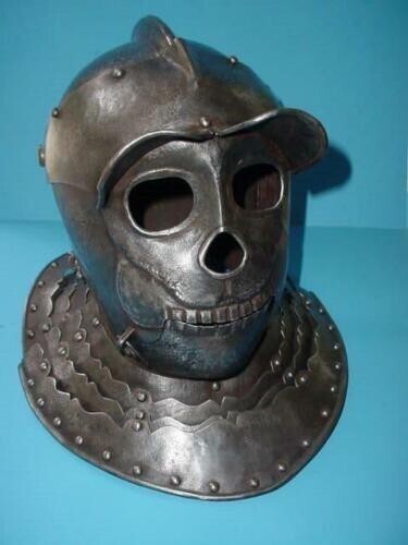 Antique Medieval Savoyard Helmet Replica of The Original Totenkopf Helmet Decor