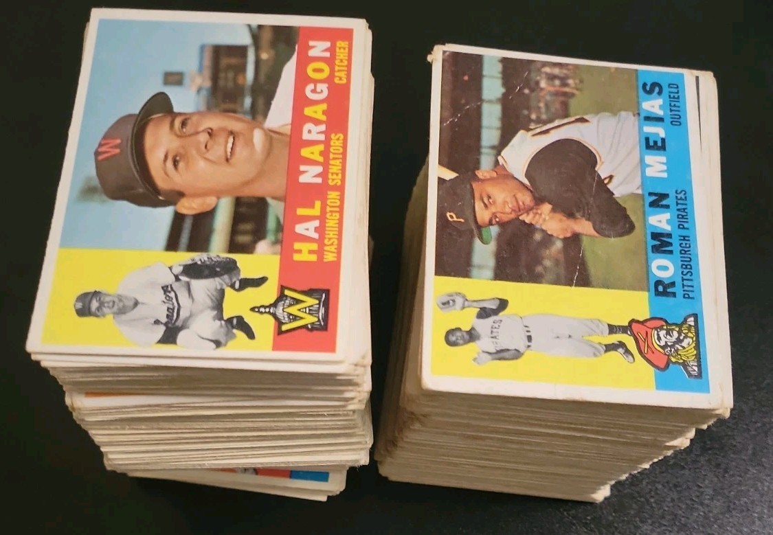 1960 Topps Baseball Cards - 353 Different - Great Economy Starter Lot