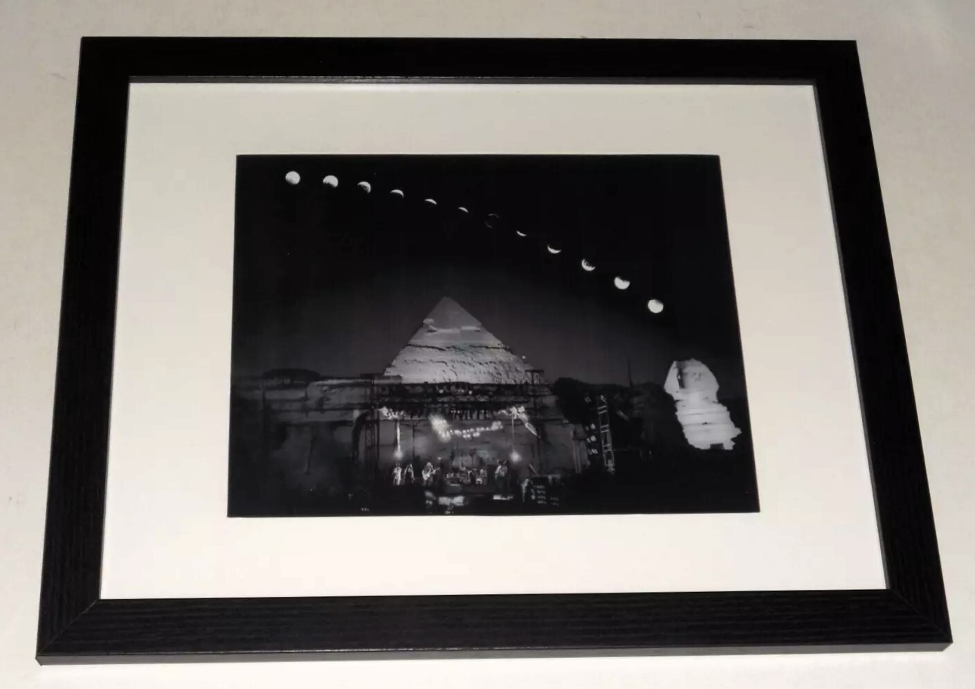 Framed Grateful Dead 1978 Egypt Pyramids with Moon Eclipse Time Lapse 13