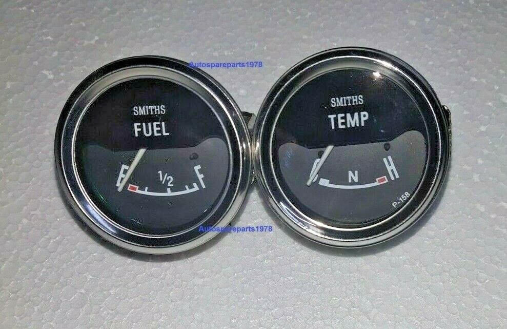 Smiths replica Electrical Gauge Kit chrome bezel 52 mm Temp Fuel Gauge BC