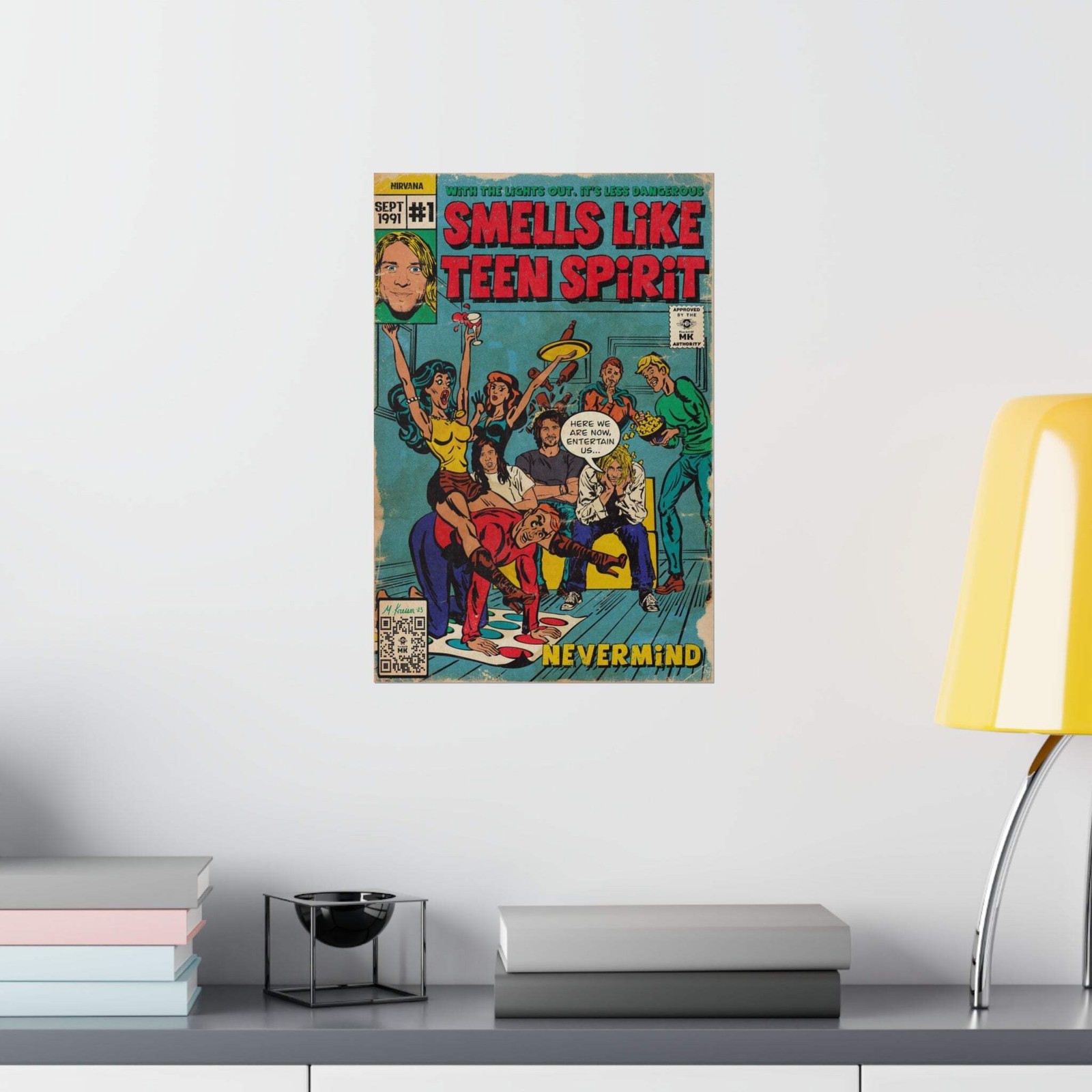 Nirvana - Smells Like Teen Spirit - Vertical Matte Poster