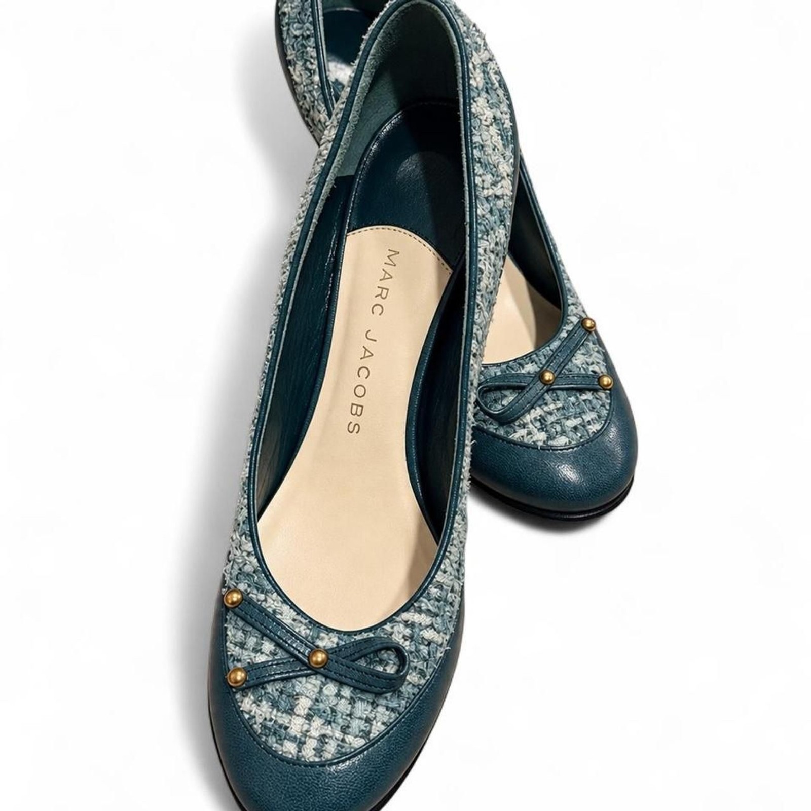Marc Jacobs Vintage Tweed Leather Pumps