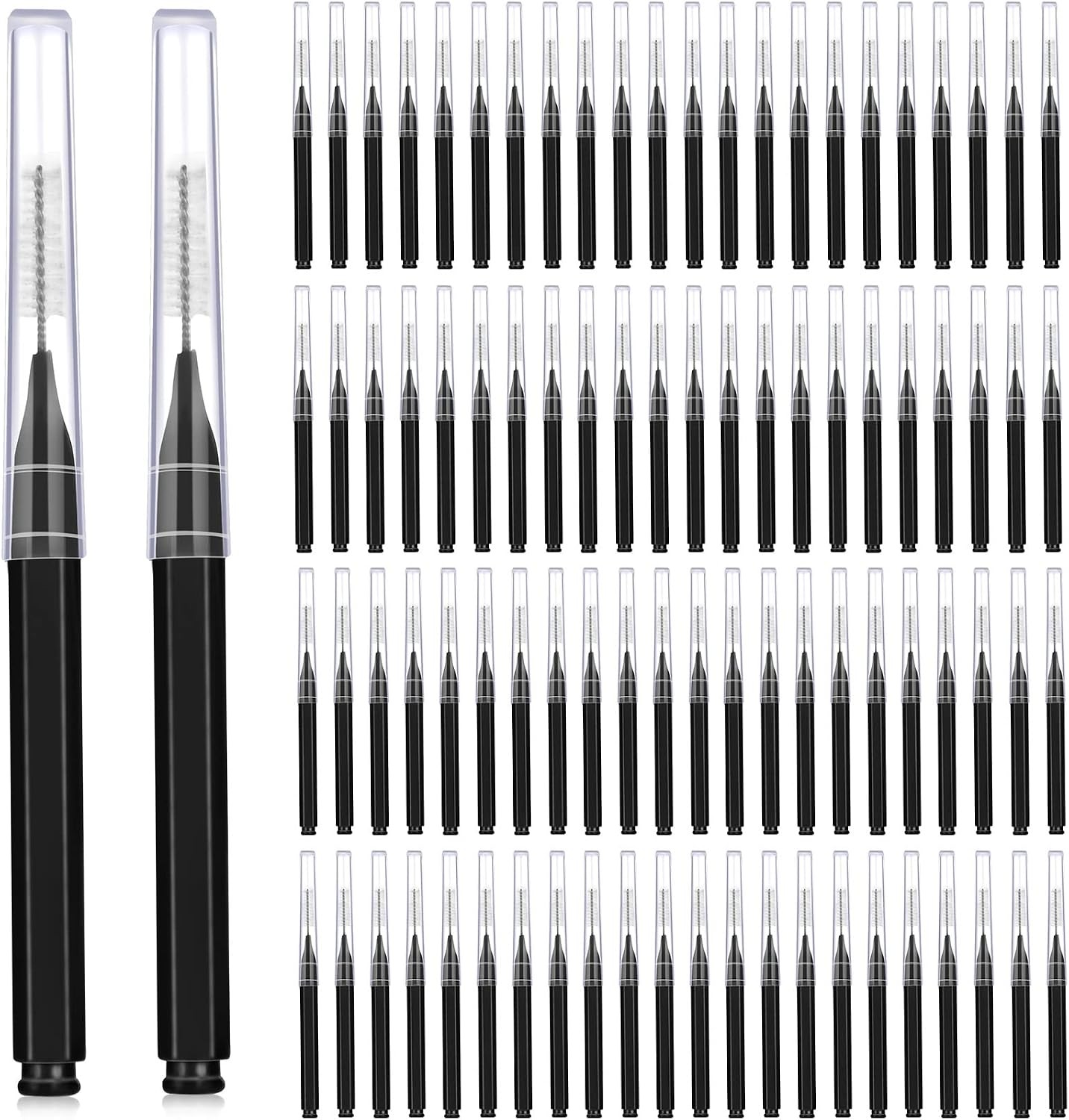 Elegant Size, Black, 100 Pcs Braces Dental Brushes Elegant Size, Black, 100 Pcs Braces Dental Brushes