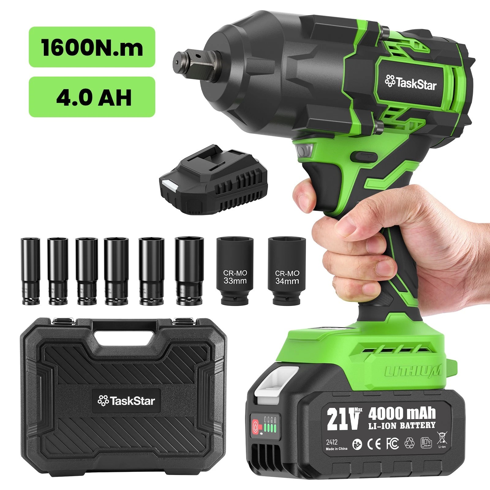 TaskStar Cordless Impact Wrench 1/2 TaskStar Cordless Impact Wrench 1/2