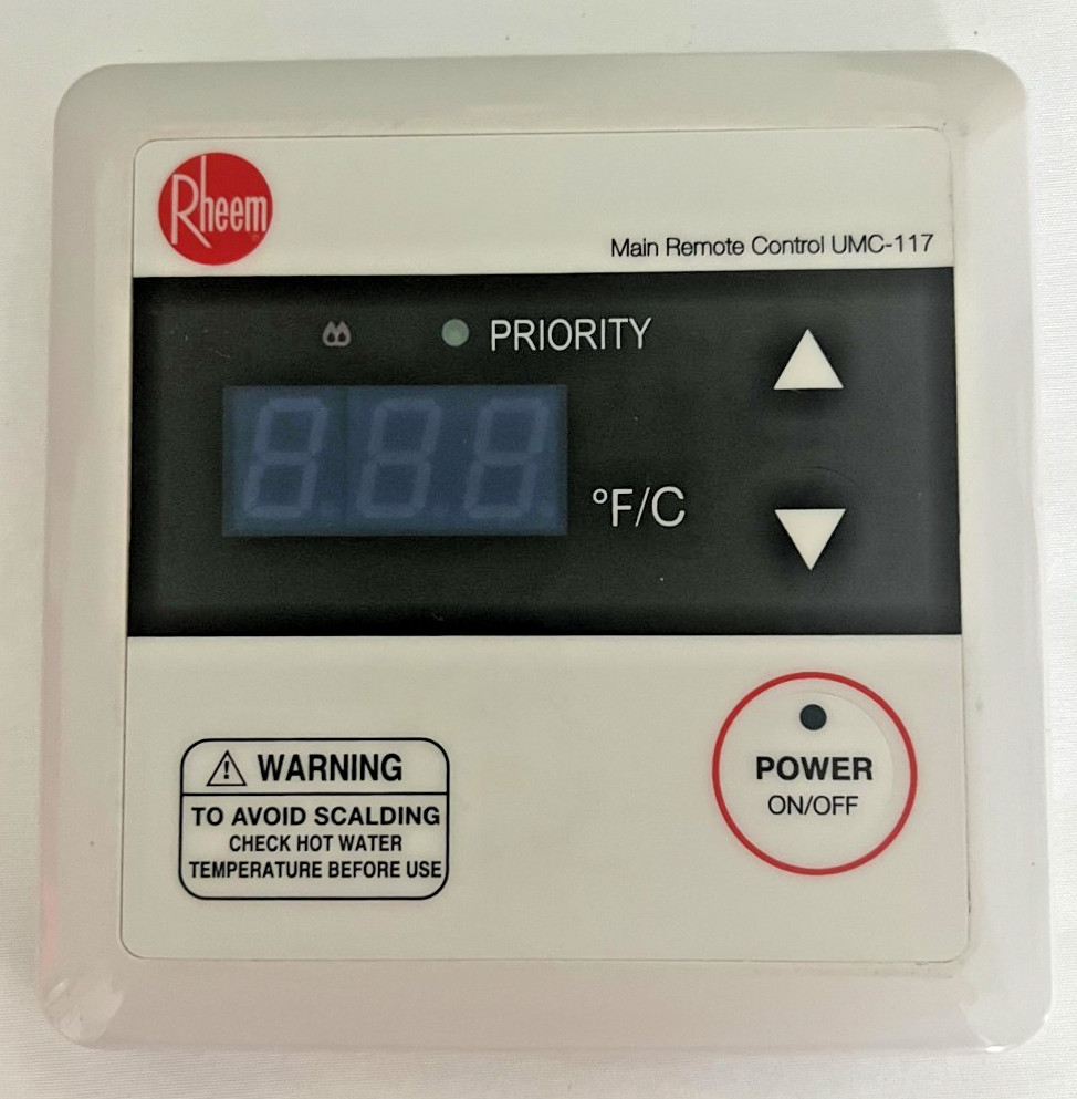 NEW Rheem UMC-117 RTG20006DW Tankless Water Heater Remote Control | Open Box