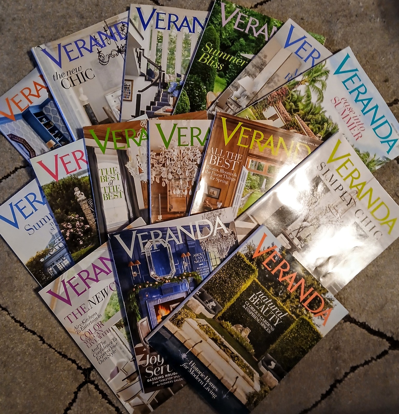 LOT OF 15 MINT VERANDA MAGAZINES 2011-2021