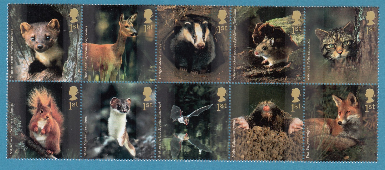GB 2004 - WOODLAND ANIMALS Set of 10 Stamps SG 2479 - SG 2488 MNH