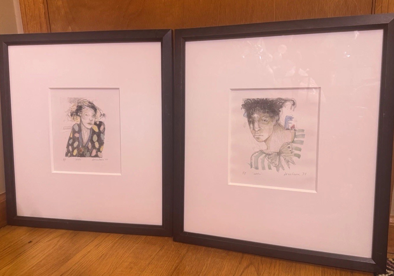 2 Deborah Donelson Signed Hand Colored Lithographs Gomez Gallery Artist Proof