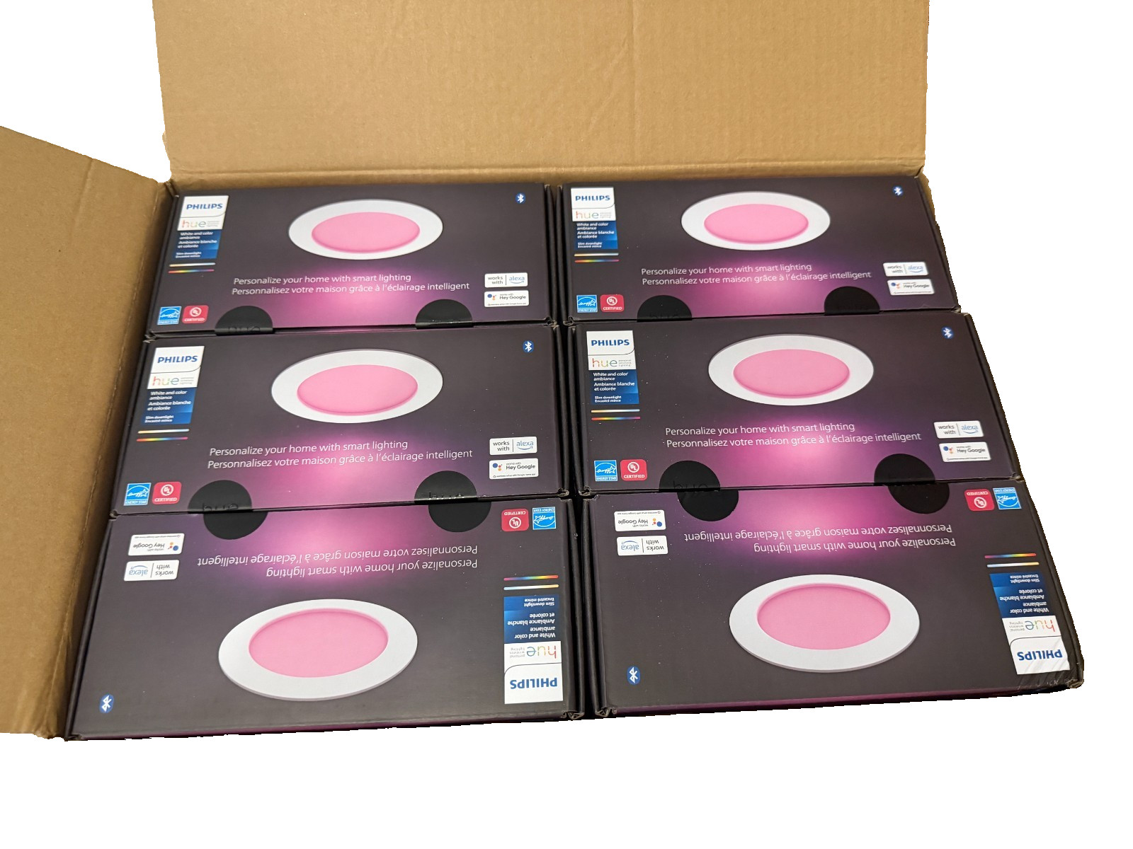 (6) Philips Hue 579573 White & Color Ambiance 6\ (6) Philips Hue 579573 White & Color Ambiance 6\