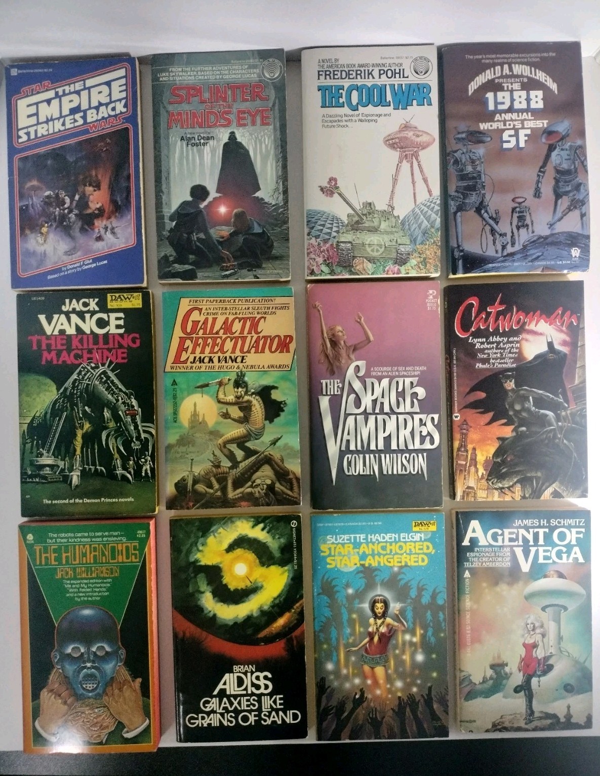 Lot of 12 Vintage Science Fiction Paperbacks Star Wars Vance Foster DAW Ace Lot of 12 Vintage Science Fiction Paperbacks Star Wars Vance Foster DAW Ace