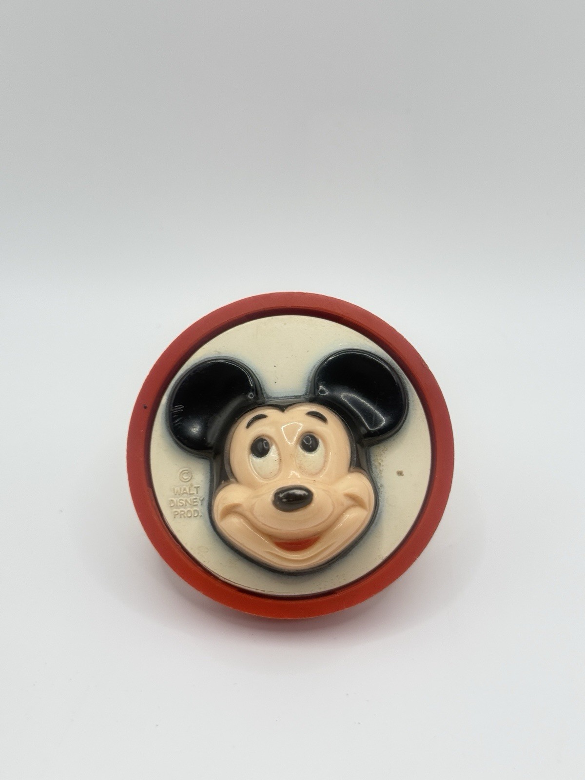 Vintage General Electric Disney Mickey Mouse Plug-In Night Light, Red