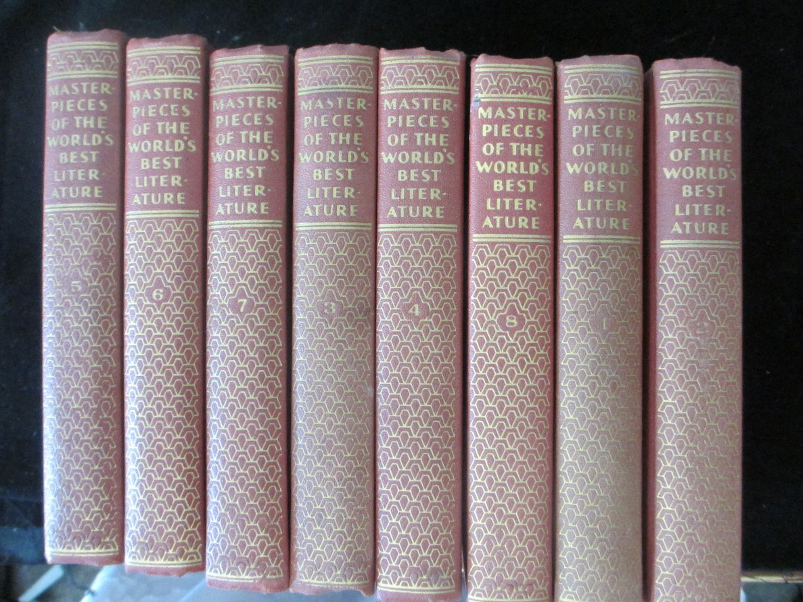Masterpieces of the World\'s Best Literature Vol\'s 1 through 8 Copyright 1910