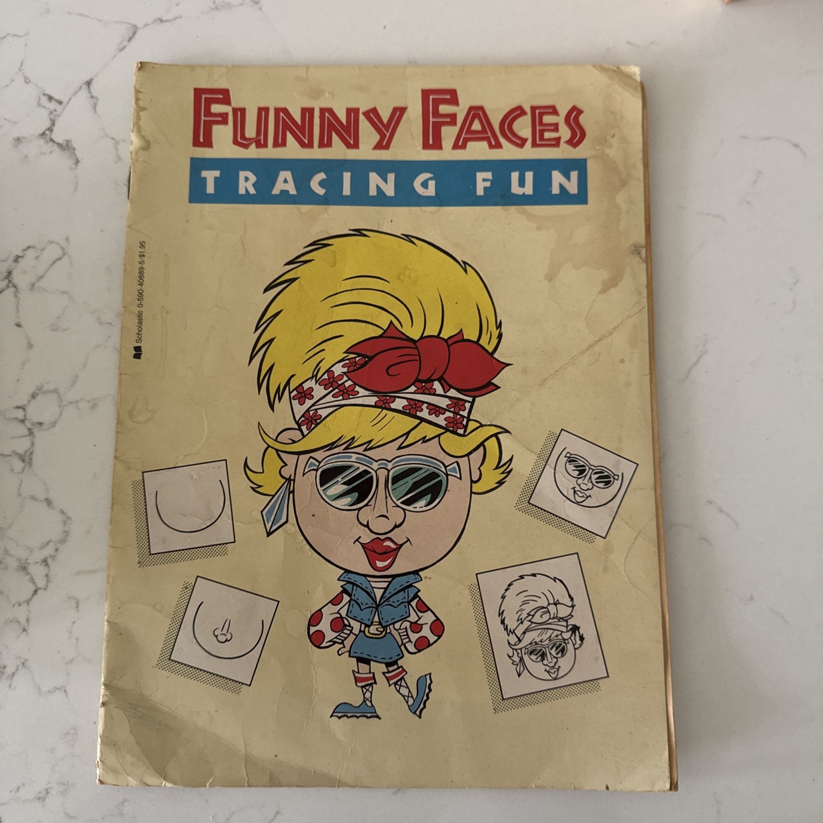 Funny Faces Tracing Fun 1987 Scholastic George Wildman Vintage Activity Book Funny Faces Tracing Fun 1987 Scholastic George Wildman Vintage Activity Book