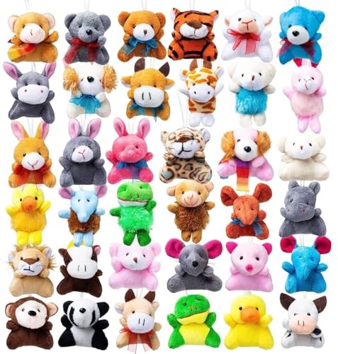 JOYIN 36 Pack Mini Animal Plush Toy Assortment (36 Units 2\