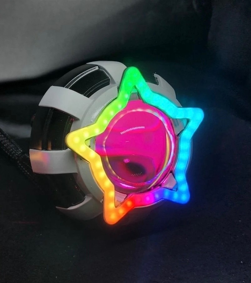 New 2026 Star Shaped Dynamic RGB Angel Eyes Halos Rings Bluetooth Headlight DRL
