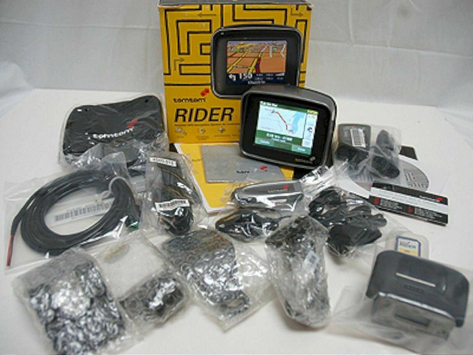 TomTom RIDER 1 Motorcycle Bike GPS Navigator Set tom 1st Edition riding trip TomTom RIDER 1 Motorcycle Bike GPS Navigator Set tom 1st Edition riding trip