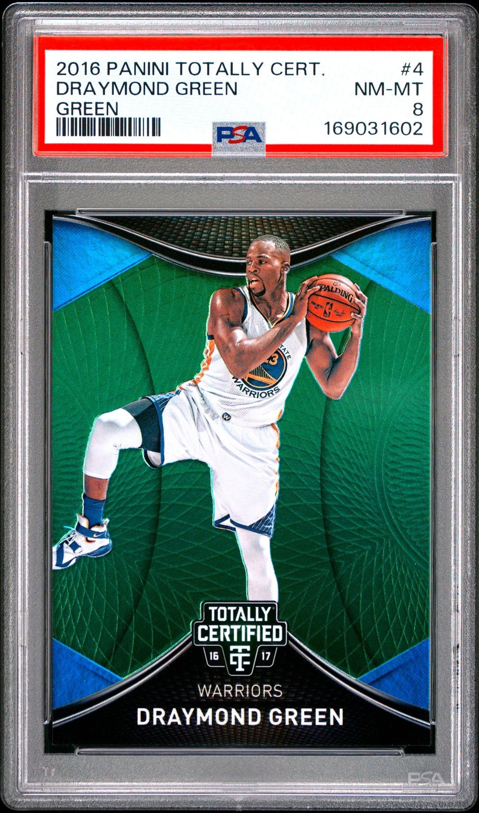 PSA 8 2016 Panini Totally Certified Draymond Green #4 Green Holo 3/3 POP/1 PSA 8 2016 Panini Totally Certified Draymond Green #4 Green Holo 3/3 POP/1