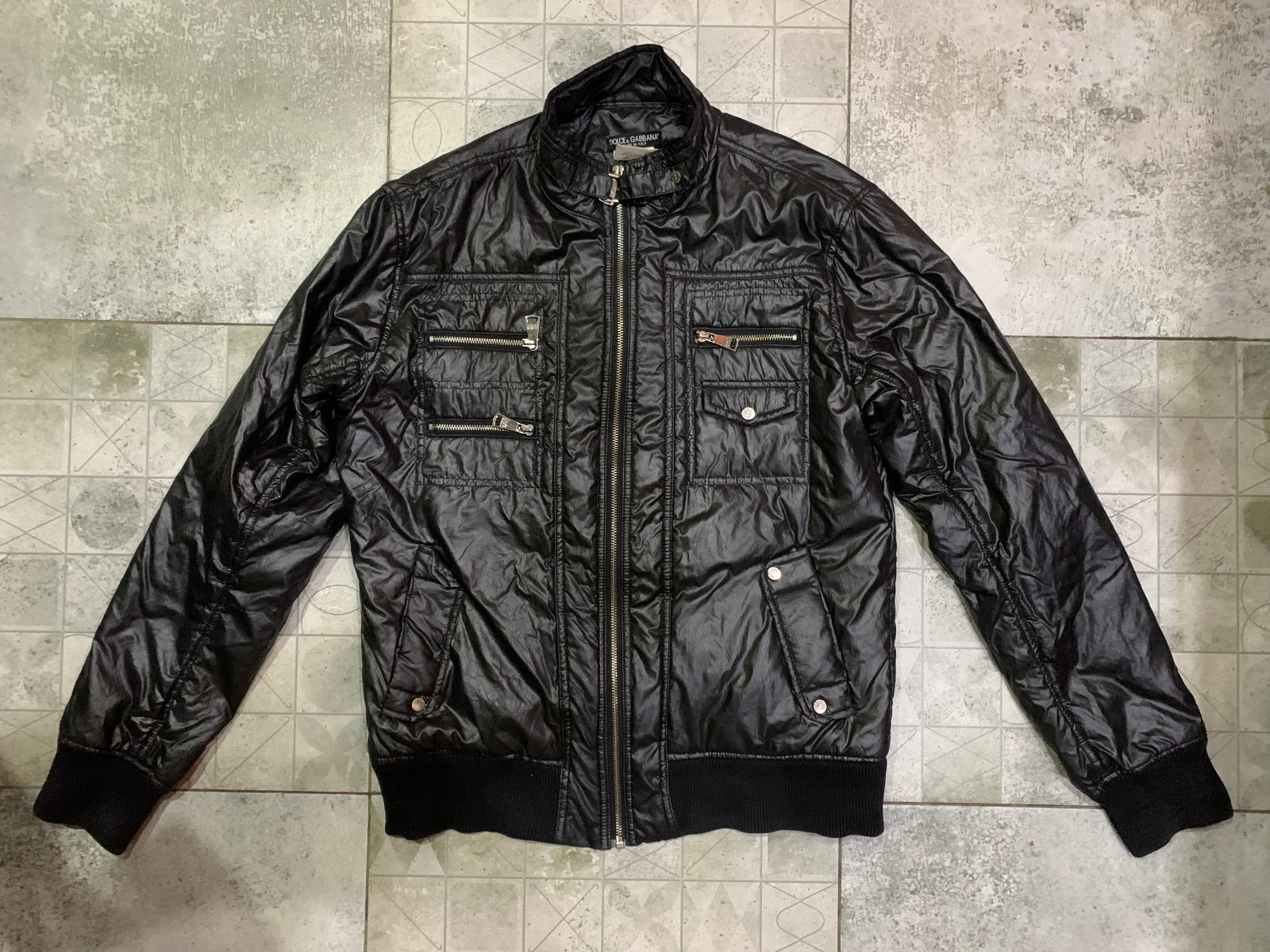D&G Dolce & Gabbana Men’s Jacket XL Made in Italy Vintage Designer Back Plaque D&G Dolce & Gabbana Men’s Jacket XL Made in Italy Vintage Designer Back Plaque