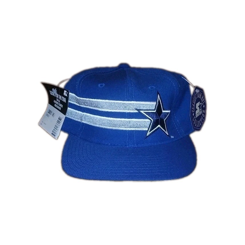 Vtg NOS Starter Dallas Cowboys Shooting Star Stripes Hat Cap New With Tags Vtg NOS Starter Dallas Cowboys Shooting Star Stripes Hat Cap New With Tags