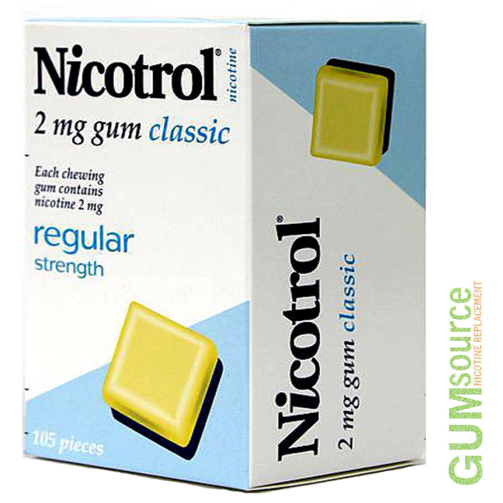 Nicotrol 2mg CLASSIC 12 boxes 1260 pieces Nicotine Quit Smoking Gum