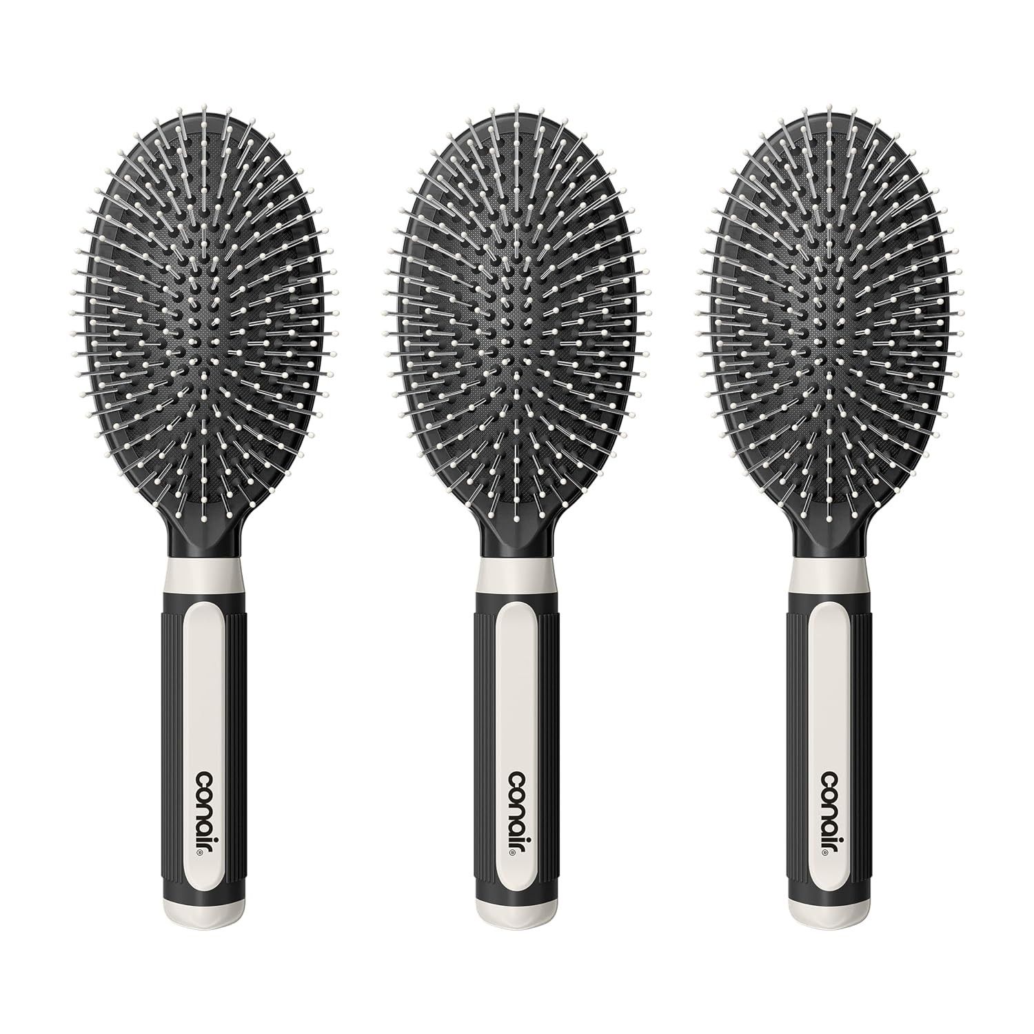 Salon Results 3-Pack Hair Brushes, Detangling Hair Brush for Men and Women, for