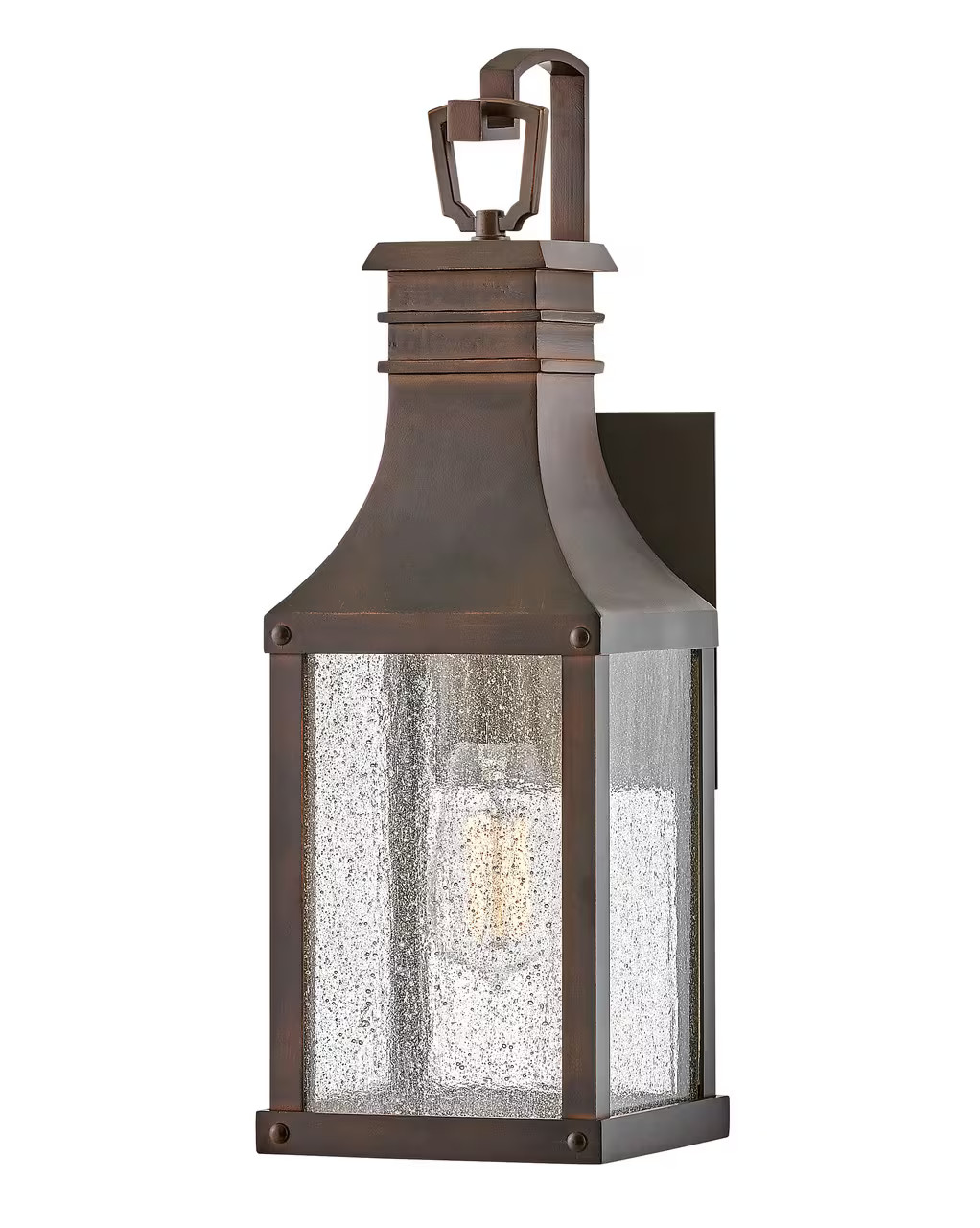 Blackened Copper LED Wall Mount from the Beacon Hill Collection