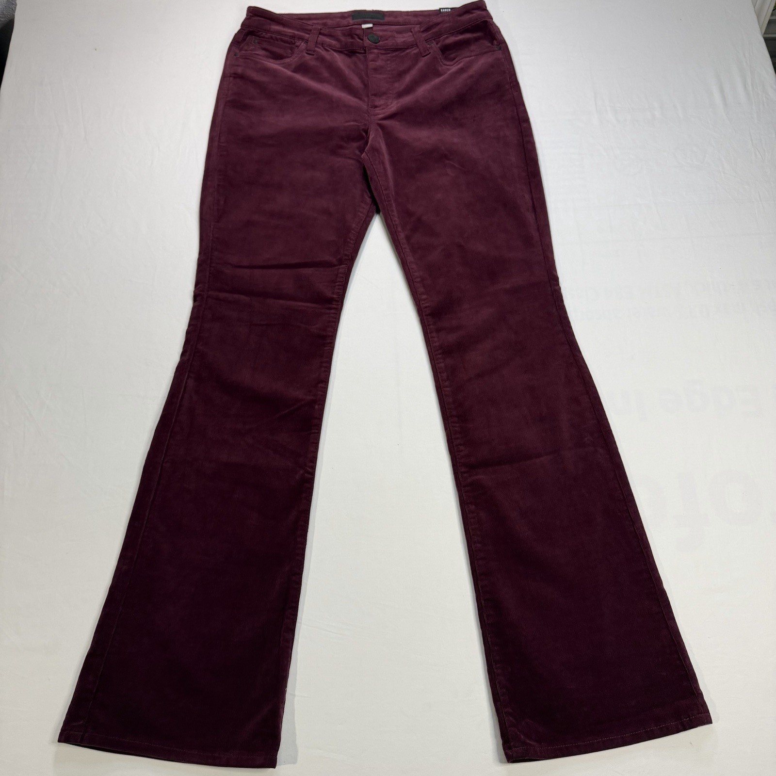 Kut from the Kloth Baby Bootcut Women’s Size 10 Burgundy Corduroy Stretch Pants