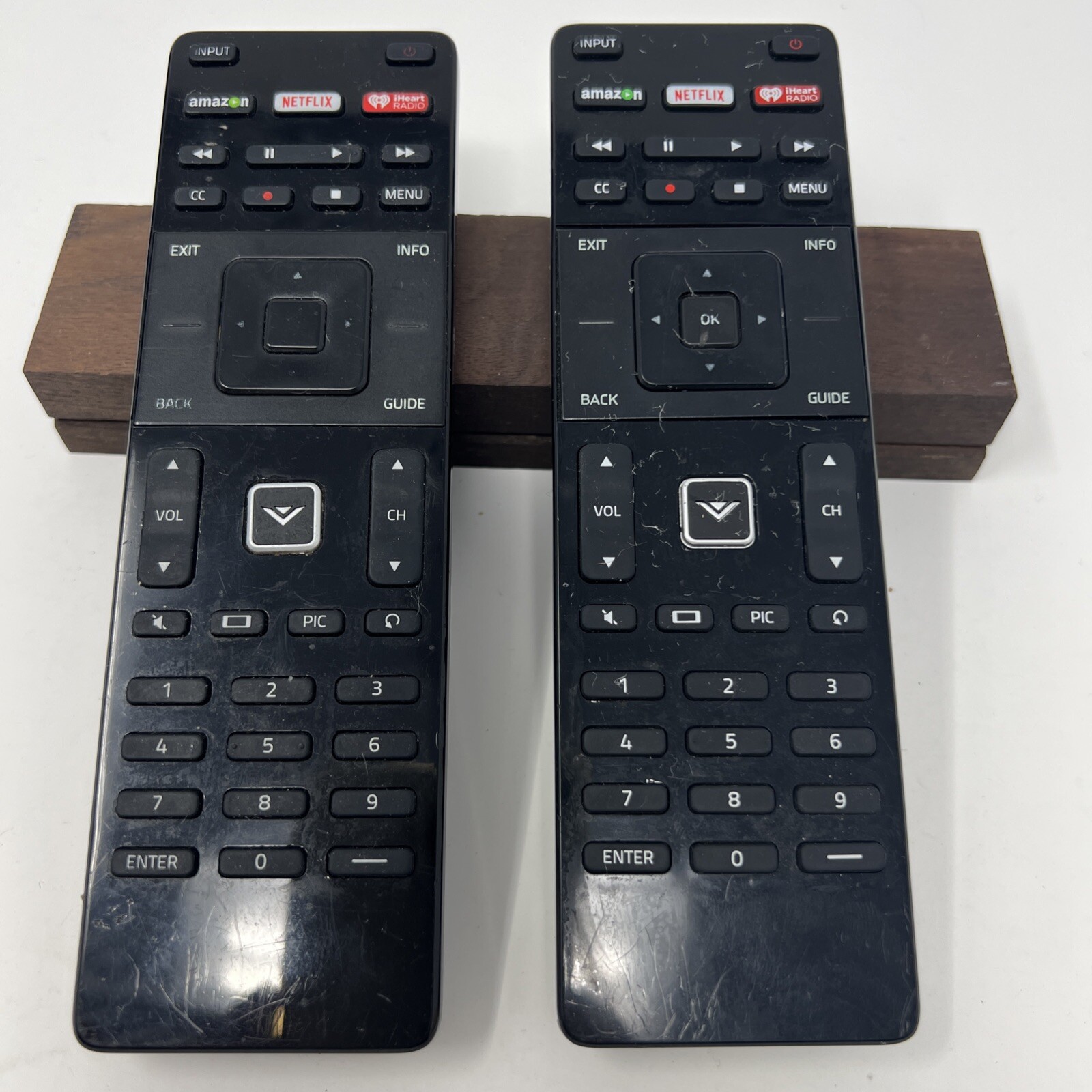 Vizio XRT112 XRT122 iHeart Radio Remote for E40-C2 E40x-C2 E390i-B1E 2 Pack Lot Vizio XRT112 XRT122 iHeart Radio Remote for E40-C2 E40x-C2 E390i-B1E 2 Pack Lot