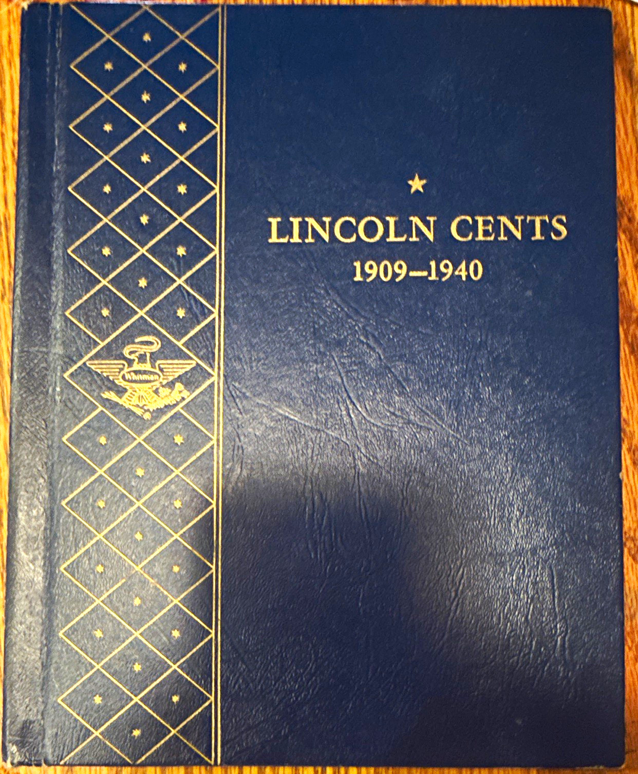 Lincoln 1909-1940 Whitman Deluxe Album w/ Wheat Pennies, 1909 VDB 70 coins Lincoln 1909-1940 Whitman Deluxe Album w/ Wheat Pennies, 1909 VDB 70 coins