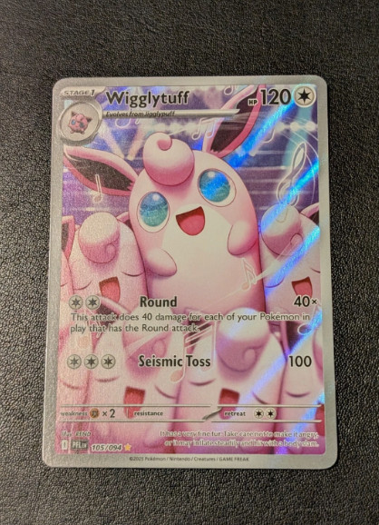 Pokemon TCG Wigglytuff 105/094 Phantasmal Flames Illustration Rare NM Pokemon TCG Wigglytuff 105/094 Phantasmal Flames Illustration Rare NM