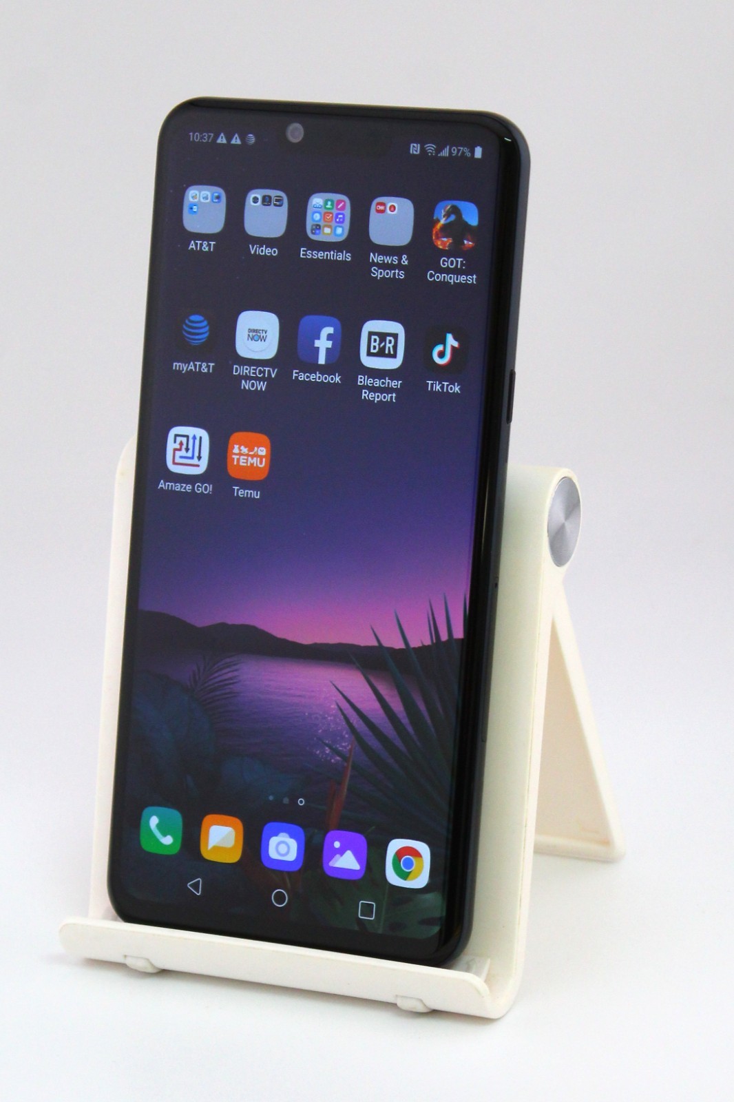 Fair Condition - LG G8 Thin Q 128GB Black (AT&T ONLY) - 