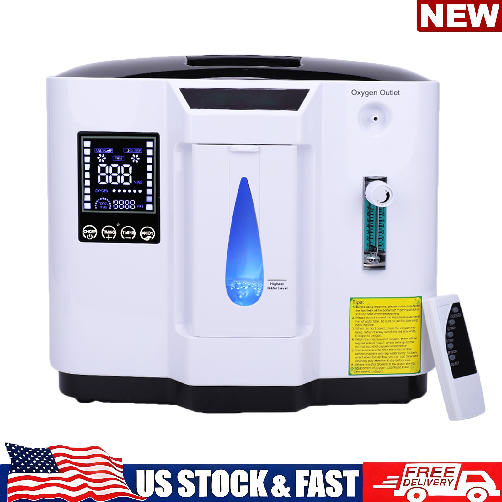 Generador de Oxígeno Familiar,Máquina de Oxígeno Portátil Purificador de Aire