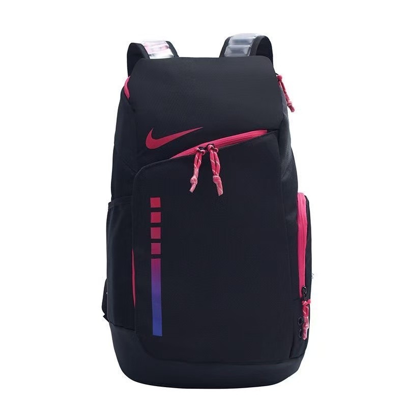 Nike Unisex Hoop Elite Backpacks 32L Black/Pink For Sport Basketball Travelling Nike Unisex Hoop Elite Backpacks 32L Black/Pink For Sport Basketball Travelling