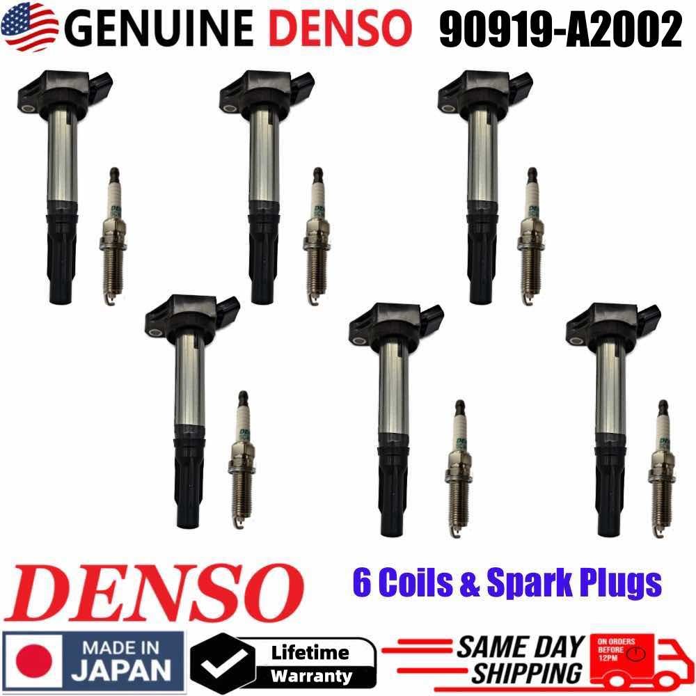 6X OEM Denso Ignition Coil & Spark Plug For 2005-2018 Toyota Avalon 3.5L UF487 6X OEM Denso Ignition Coil & Spark Plug For 2005-2018 Toyota Avalon 3.5L UF487