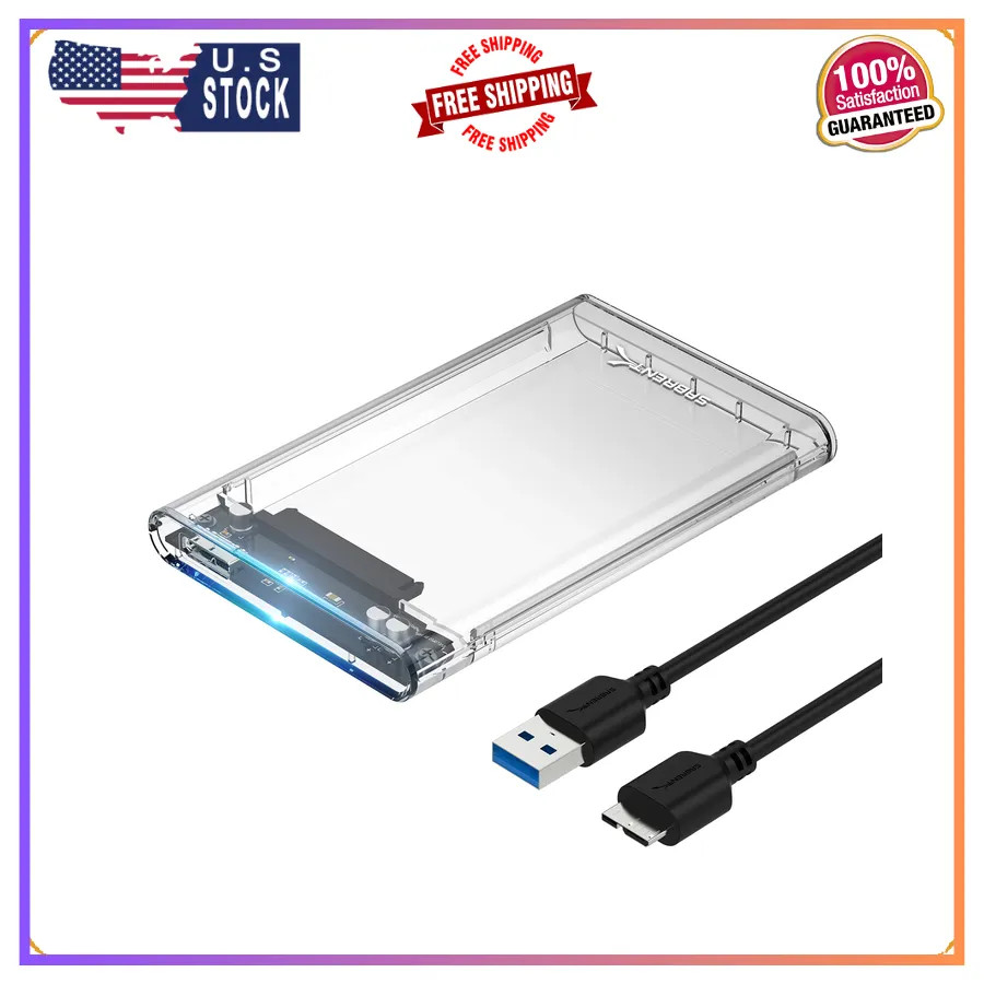 SABRENT 2.5in SATA to USB 3.0 Clear SSD/HDD Enclosure (EC-OCUB) SABRENT 2.5in SATA to USB 3.0 Clear SSD/HDD Enclosure (EC-OCUB)