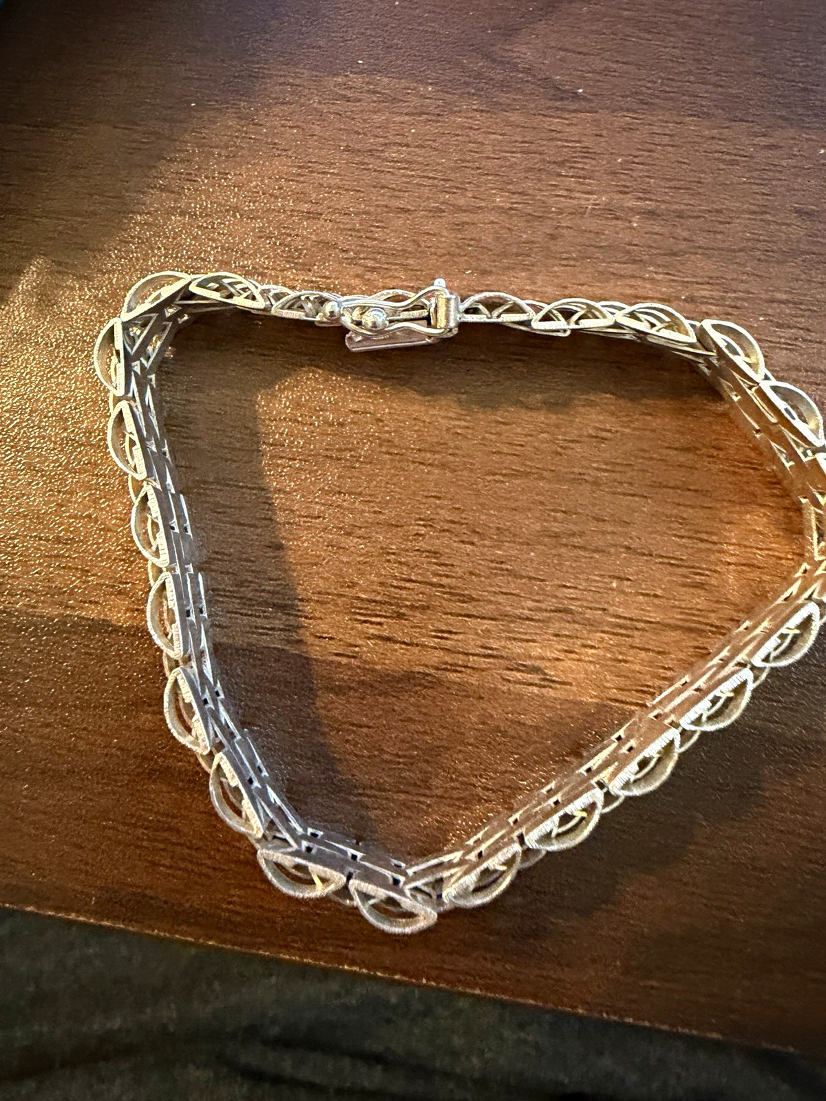 Vintage MILOR Italy 925 Sterling Silver Woven Link Bracelet 7.75” 20g