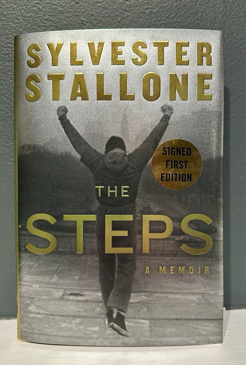 Sylvester Stallone SIGNED Book Memoir The Steps AUTOGRAPHED Hardcover SHIPS SOON