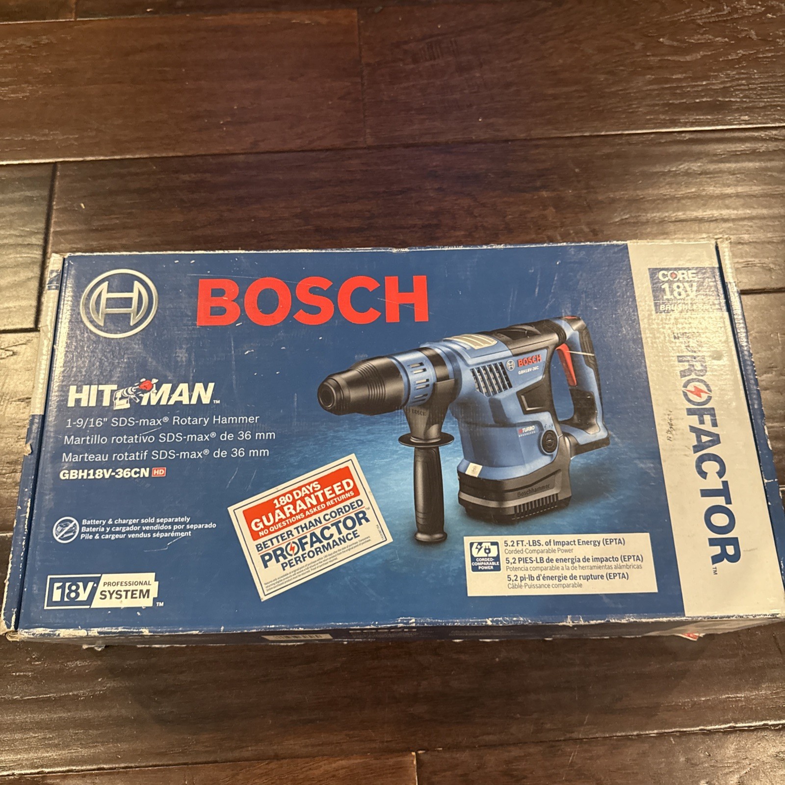 Bosch GBH18V-36CN-RT 18V PROFACTOR 1-9/16\