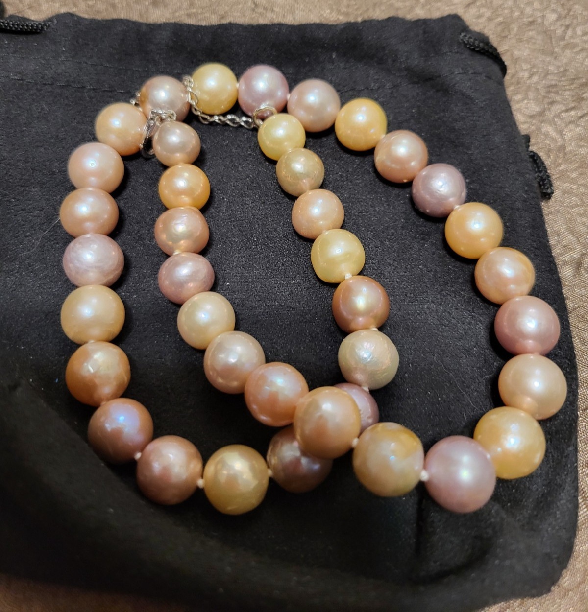 Genusis™ Multi-Color Cultured 8-9MM Freshwater Pearl Rhodium/Silver 20\