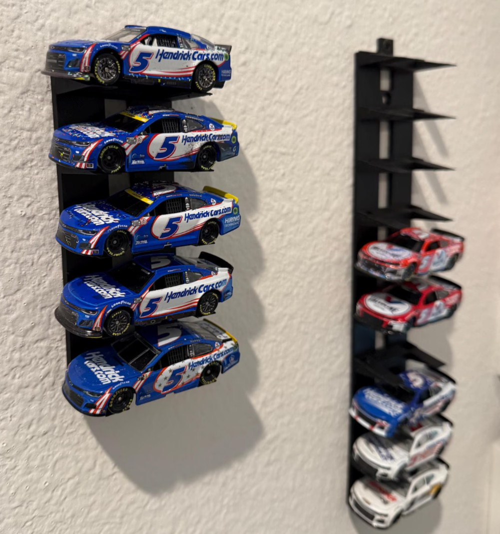 1:64 NASCAR Diecast Display 5 Tier Stand – Wall or Table Shelf