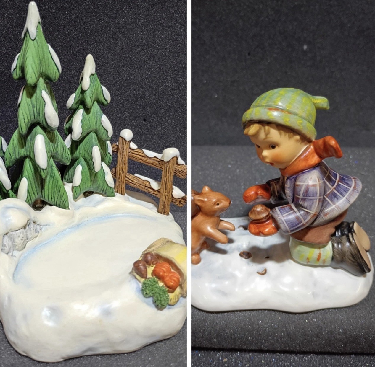 Goebel Hummel #2053 Playful Pals Limited Edition w/Hummelscapes Autumn Frolic *