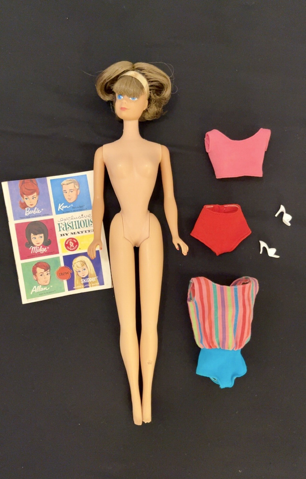 Vintage Barbie Doll American Girl Bend Leg Midge TLC