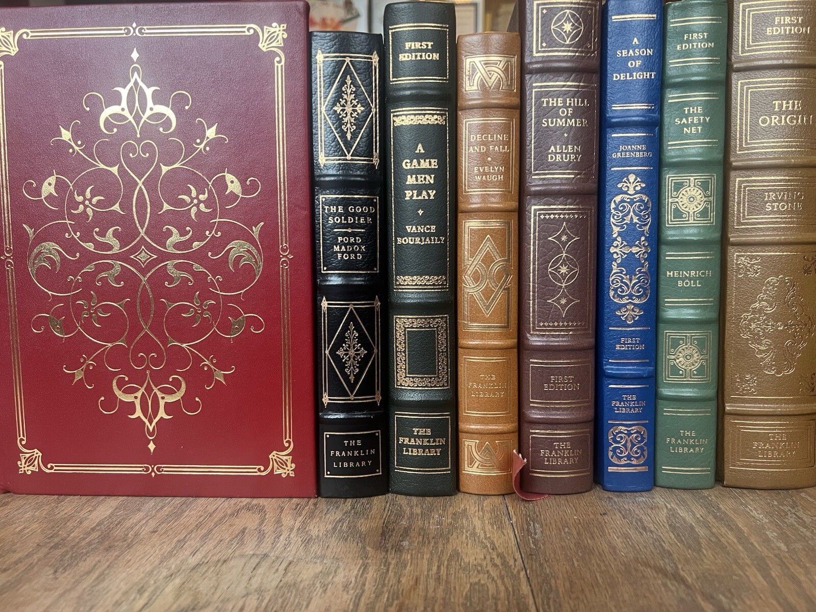 Like NEW Lot of 3 Franklin Library Limited Edition Leather Bound Gilt Edge Books