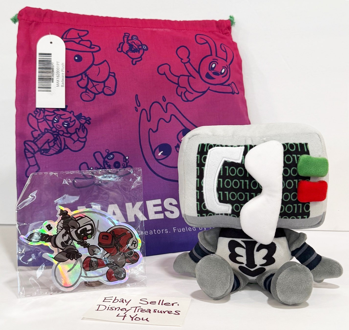 Makeship Badware Plush Die Of Death Horror Survival Game Saucefy10 Plushie NEW